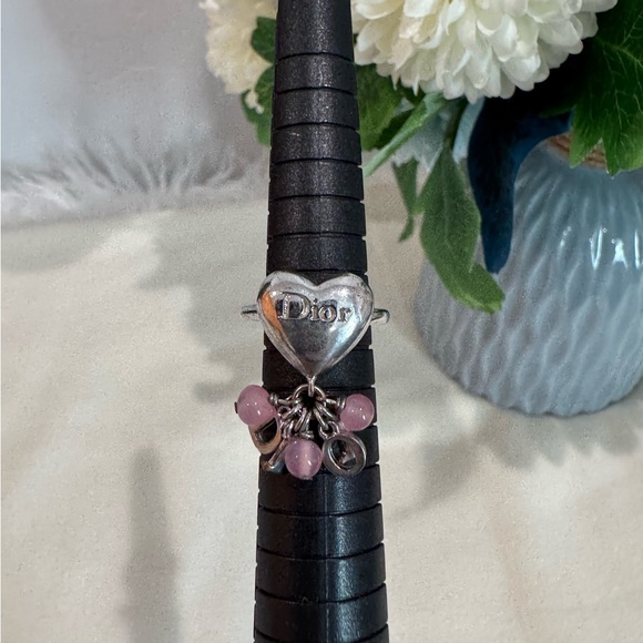 Christian Dior Heart Logo Ring | Size US 5 - Picture 15 of 16